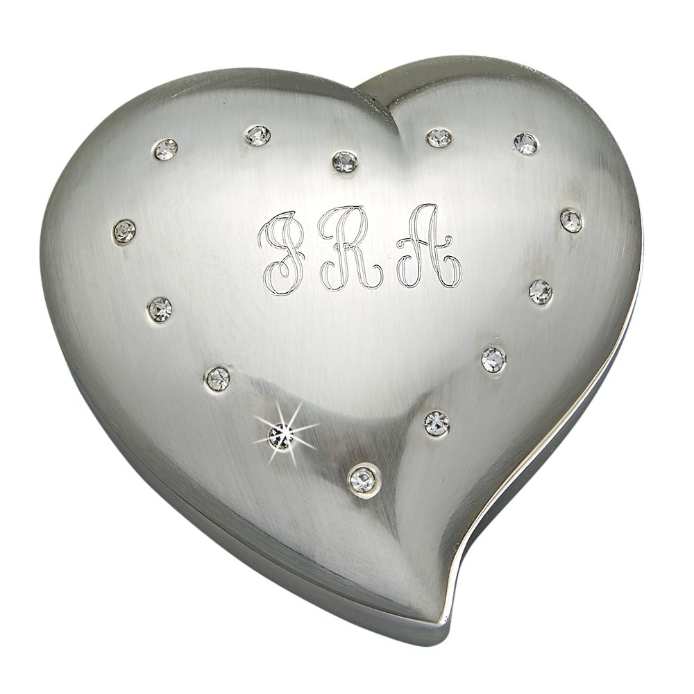 Free Form Heart Shaped Box With Crystals