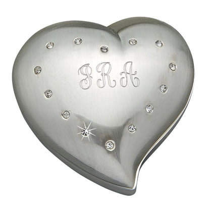Free Form Heart Shaped Box With Crystals